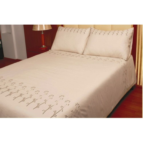 LOUANE- embroidered duvet cover set and 2 pillowcases
